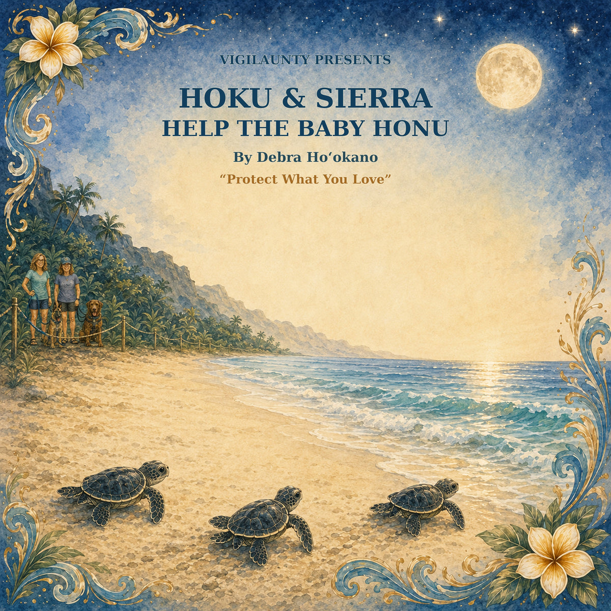 Hoku and Sierra Help the Baby Honu